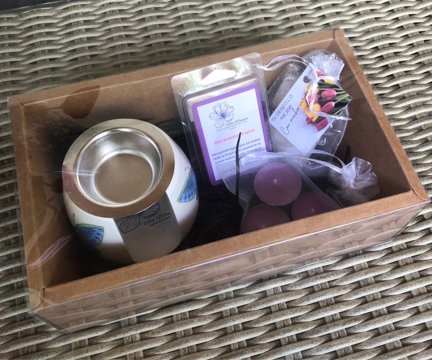 Pack Quemador, cera para derretir y ambientador de armario